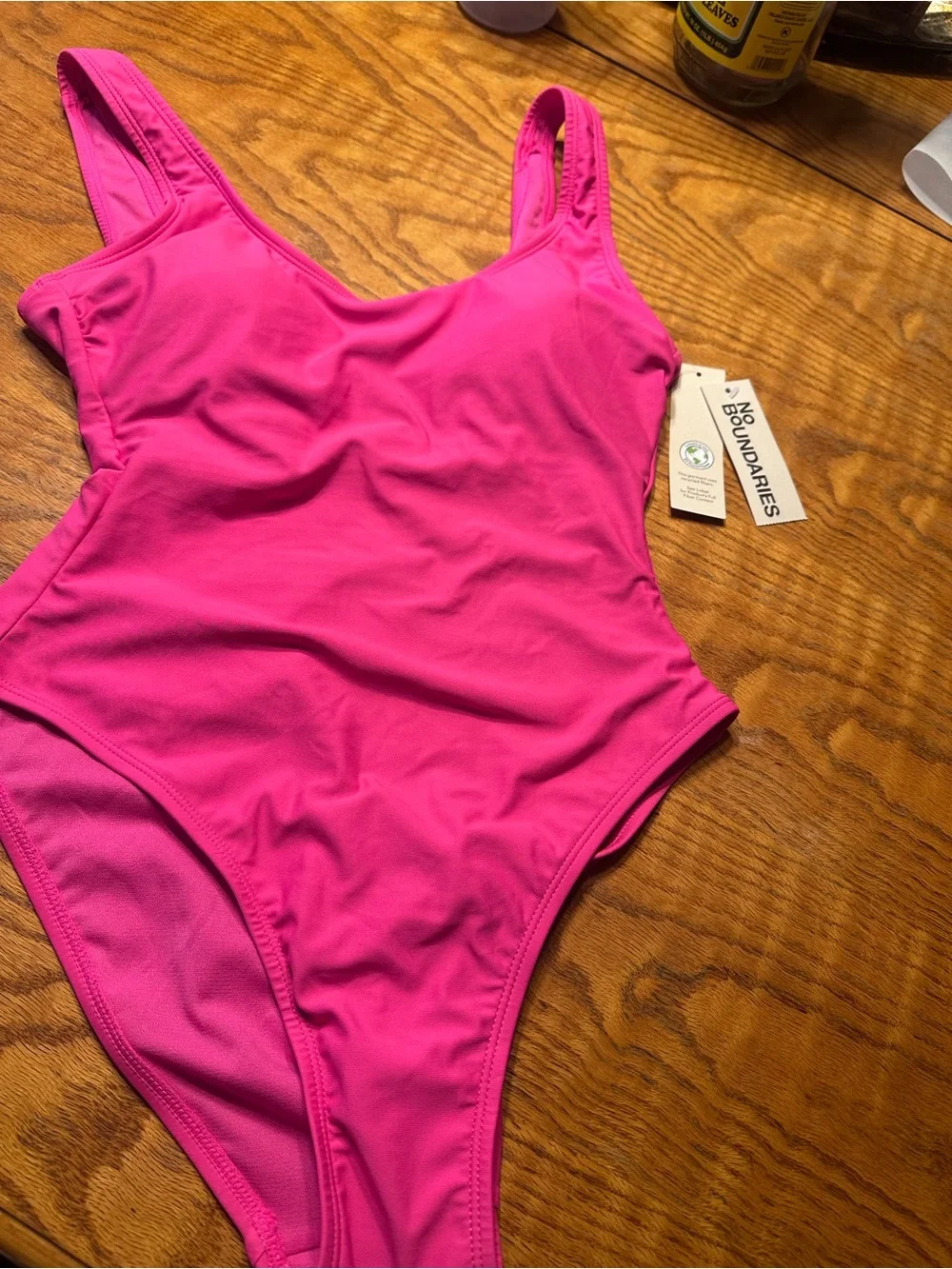 No Boundaries Vibrant Pink One-Piece Swimsuit